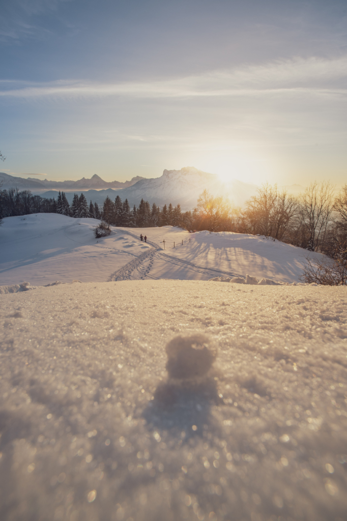 Winterliche Sonnenuntergangstour am Salzburger Gaisberg.