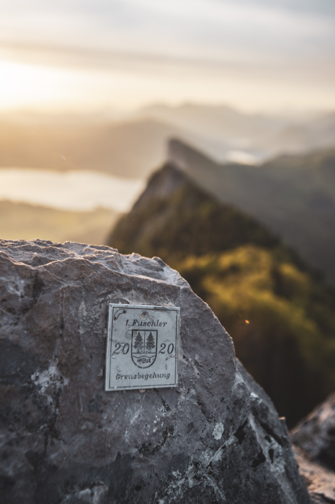 Sonnenaufgang am Schober in den Salzkammergut-Bergen an der Grenze von Oberösterreich und Salzburg,